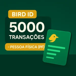 BIRD ID 5000 TRANSAÇÕES- PESSOA FISICA (PF)
